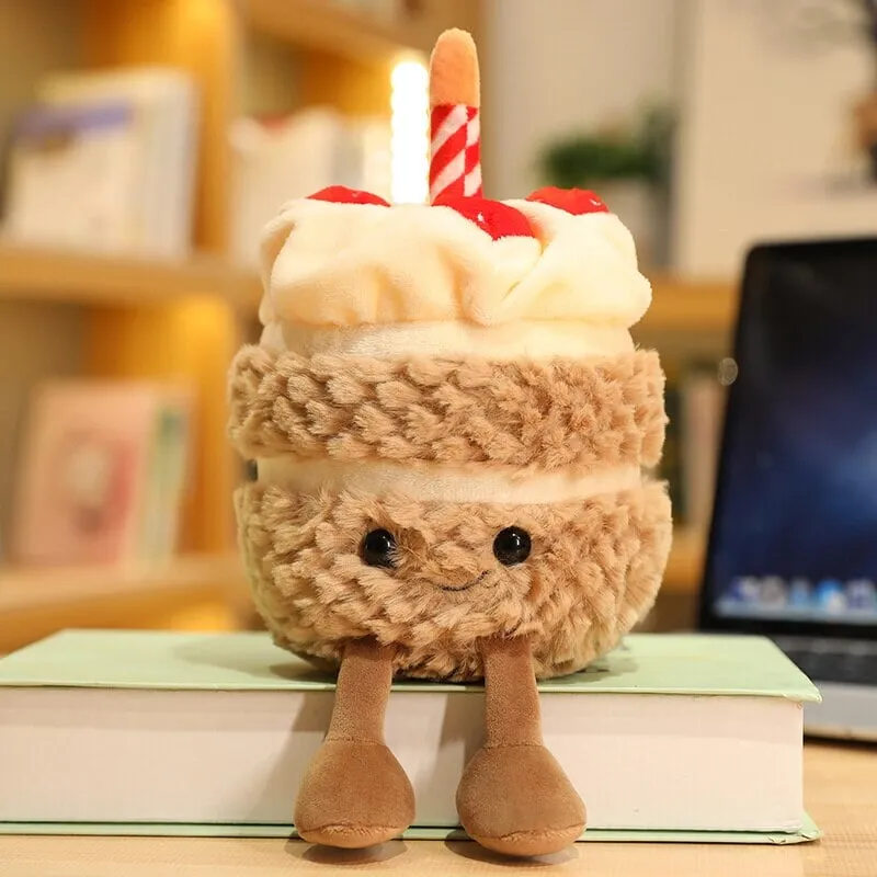 Small Birthday Cake With Candle Plush Small Birthday Cake With Candle Plush