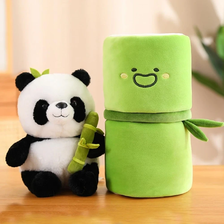 Stuffed Panda Bamboo Plush Toys Cute Animal Doll